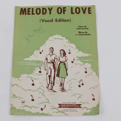 Melody of Love Vocal Edition Tom Glazer Lyrics H Engelmann Music Sheet