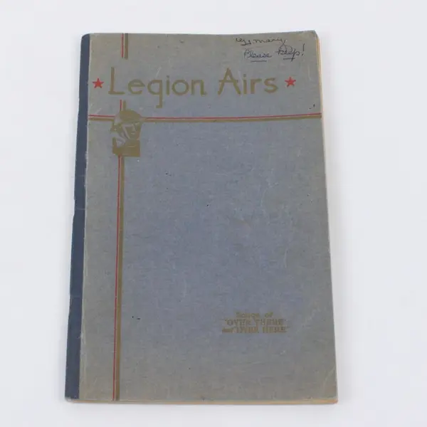 1932 Legion Airs American Legion Songbook Songs of Over There Leo Feist