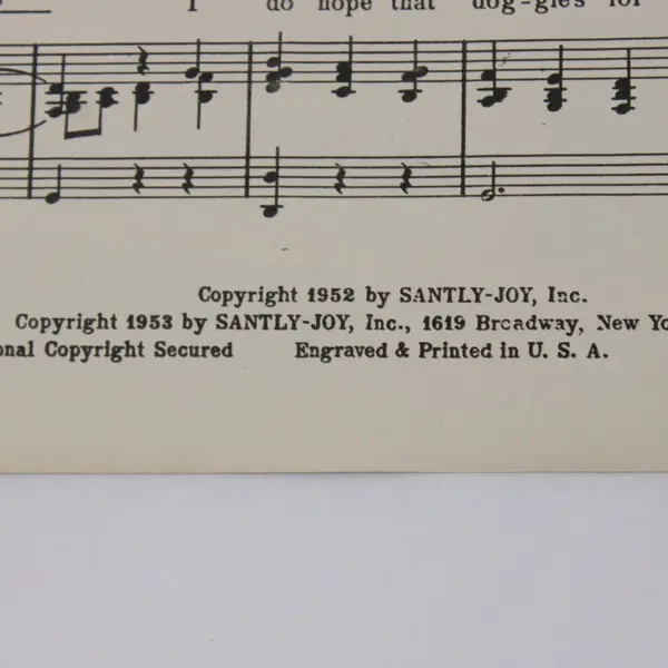 Patti Page That Doggie in the Window Sheet Music Bob Merrill 12-Page