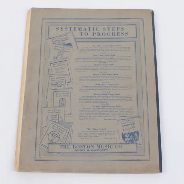 John M. Williams First Book for the Adult Beginner Piano Book Boston Music Co.