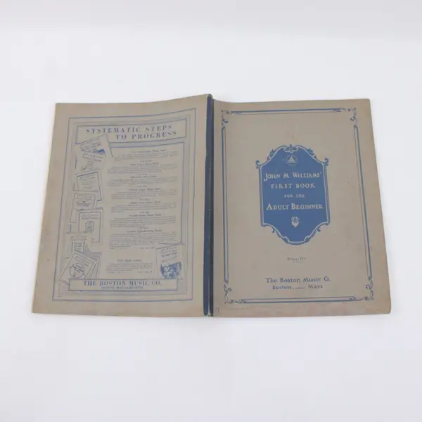 John M. Williams First Book for the Adult Beginner Piano Book Boston Music Co.