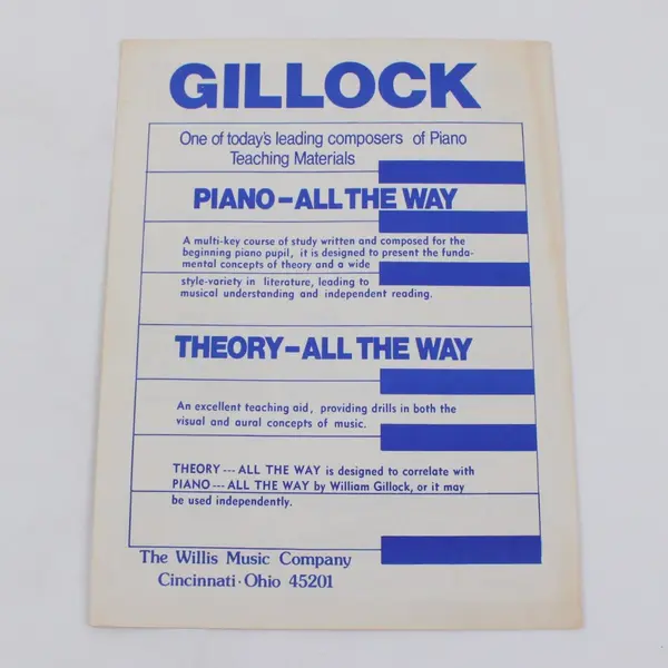 The Juggler W-9882 Piano Sheet Music William Gillock Willis Music