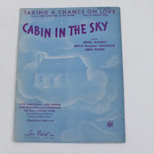Cabin in the Sky Taking a Chance on Love Sheet Music Piano Vocal Leo Feist