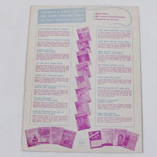 Cabin in the Sky Taking a Chance on Love Sheet Music Piano Vocal Leo Feist