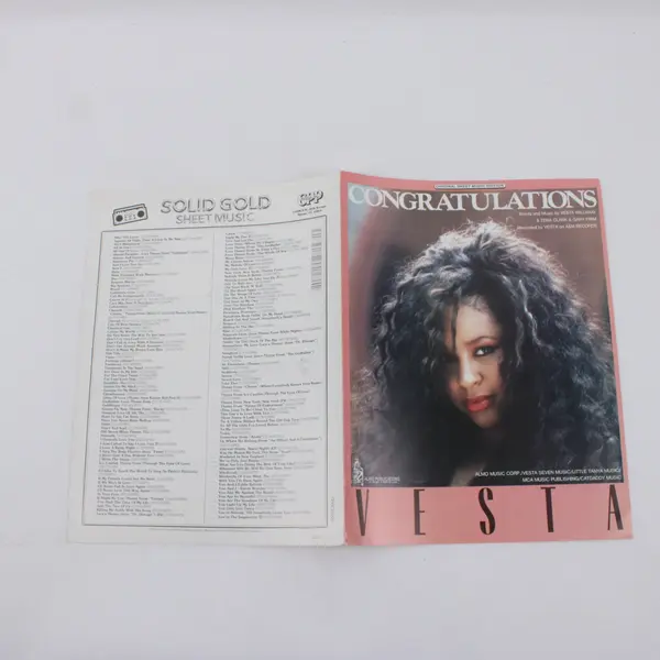 Vesta Williams Congratulations Sheet Music R&B Soul Music Publication