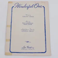 Wonderful One Sheet Music Dorothy Terriss Paul Whiteman Leo Feist
