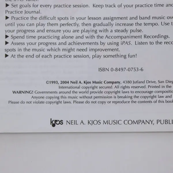 Bruce Pearson Standard of Excellence Book 1 B-Flat Clarinet PW21CL