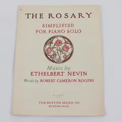 The Rosary Ethelbert Nevin Simplified Piano Solo Sheet Music