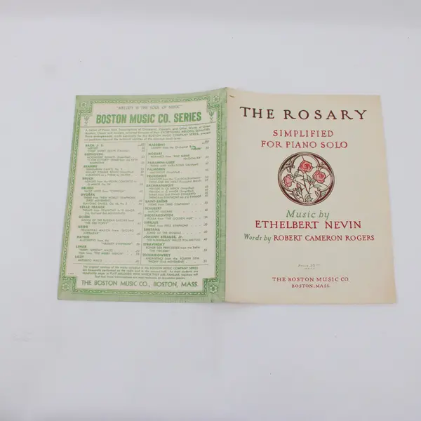 The Rosary Ethelbert Nevin Simplified Piano Solo Sheet Music