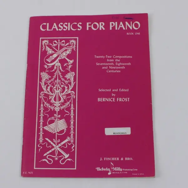 Bernice Frost Classics for Piano 22 Compositions Sheet Music Belwin Mills
