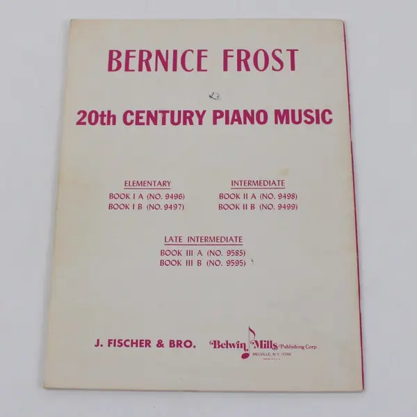 Bernice Frost Classics for Piano 22 Compositions Sheet Music Belwin Mills