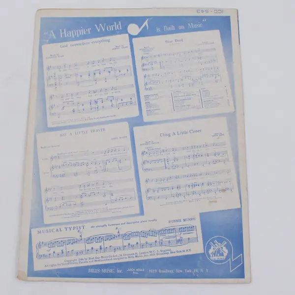 That's My Desire Sheet Music 1931 Carroll Loveday Helmy Kresa Frankie Laine