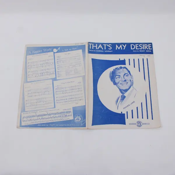 That's My Desire Sheet Music 1931 Carroll Loveday Helmy Kresa Frankie Laine