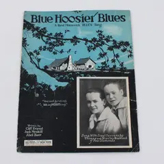 Blue Hoosier Blues Sheet Music Cliff Friend Leo Feist Cover Art
