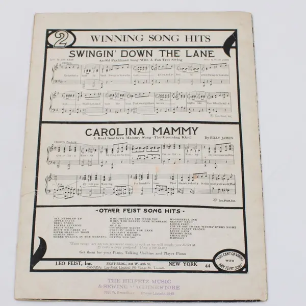 Blue Hoosier Blues Sheet Music Cliff Friend Leo Feist Cover Art