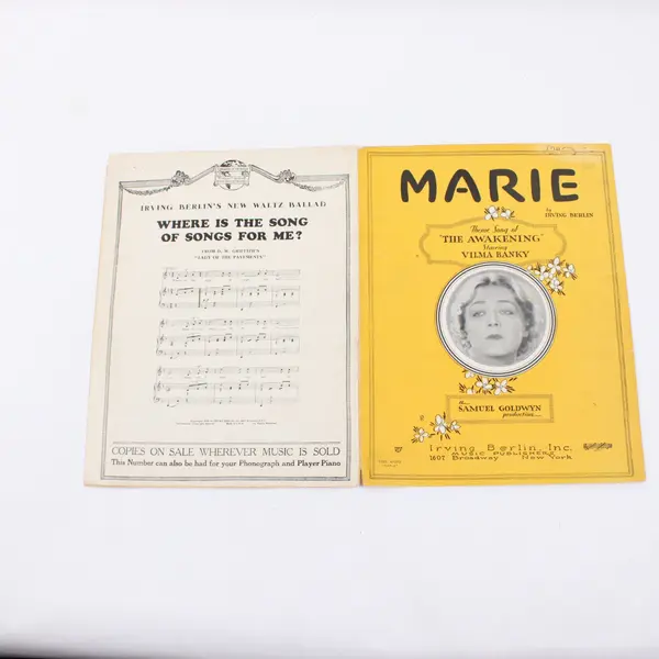 Marie Sheet Music Irving Berlin The Awakening Vilma Banky