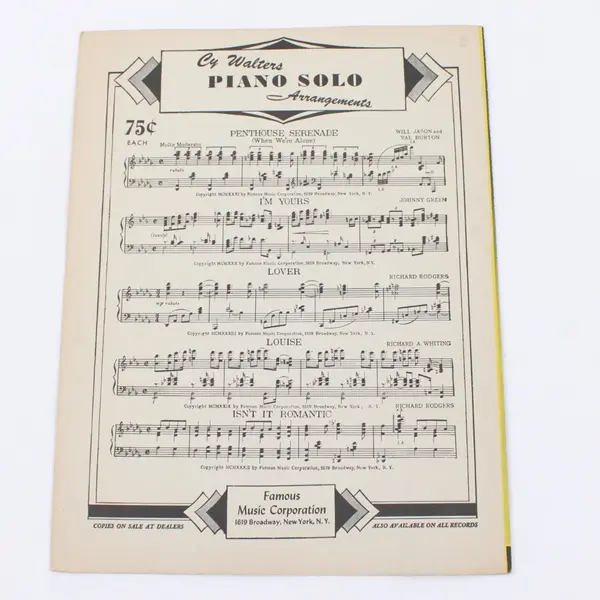 1946 To Each His Own Sheet Music Jay Livingston Ray Evans Paramount Film