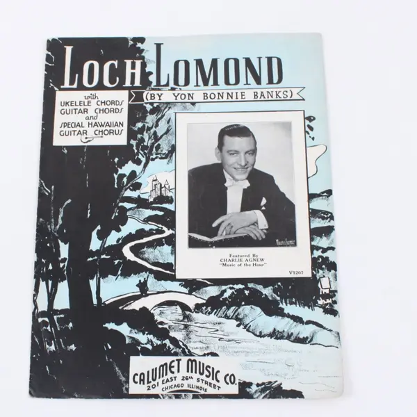 Loch Lomond By Yon Bonnie Banks Sheet Music V1207 Piano Guitar Ukulele