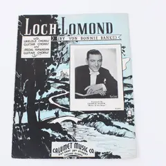 Loch Lomond By Yon Bonnie Banks Sheet Music V1207 Piano Guitar Ukulele