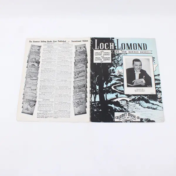 Loch Lomond By Yon Bonnie Banks Sheet Music V1207 Piano Guitar Ukulele