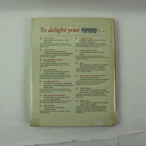 Julia Child & More Company Cookbook Hardcover Former Library Book