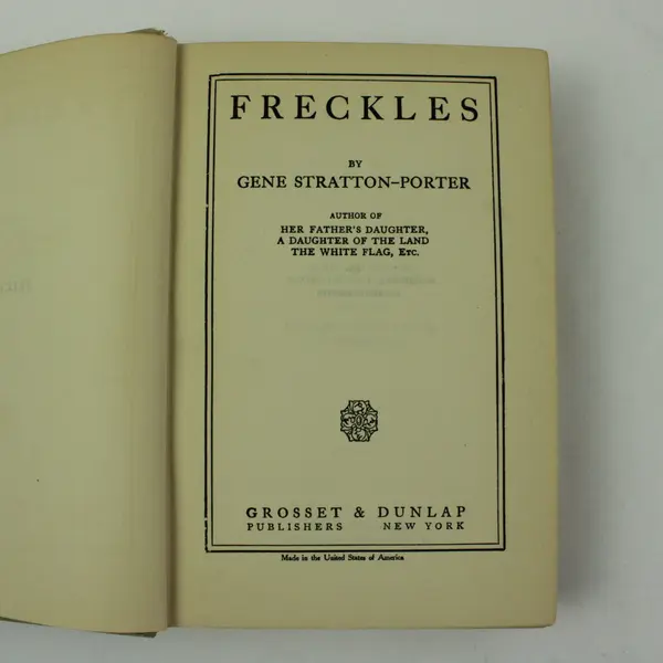 1916 Freckles Gene Stratton-Porter Hardcover Novel Book