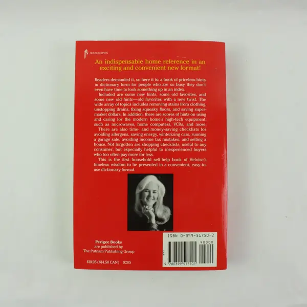 Heloise from A to Z Paperback Home Reference Household Hints Guide