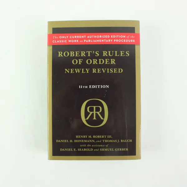 Robert's Rules of Order Newly Revised 11th Edition Paperback Reference