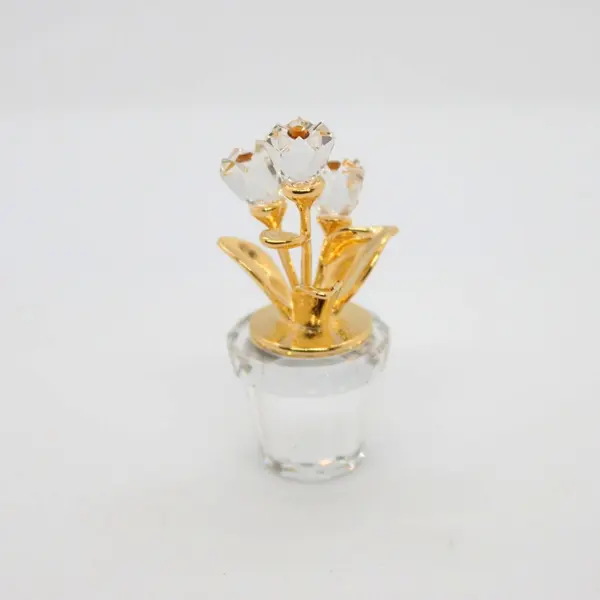 Swarovski Crystal Memories Crystal Flower Pot Figurine #208885  