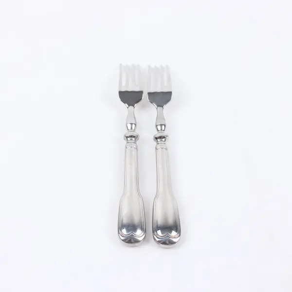 Jean Couzon Bourbon Salad Forks Set of 2 Ornate Handle