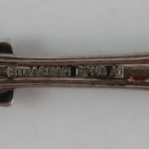 Vintage Strachan Silver-Plated Salad Fork Unidentified Pattern 5.5" Long