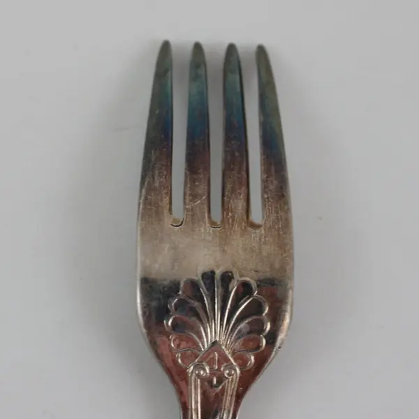 Vintage Strachan Silver-Plated Salad Fork Unidentified Pattern 5.5" Long