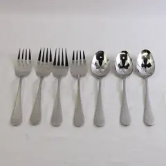 Lot Of 7 Continental Classic Wallace Serving Set Forks & Spoons Stainless Steel 