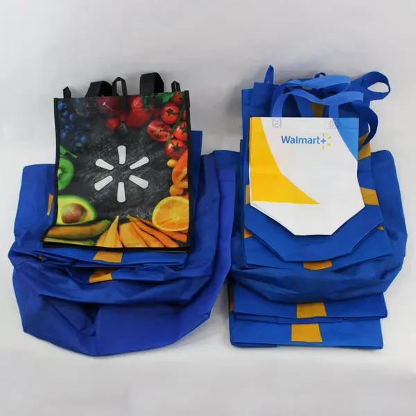 Lot of 10 Walmart Reusable Grocery Shopping Bags