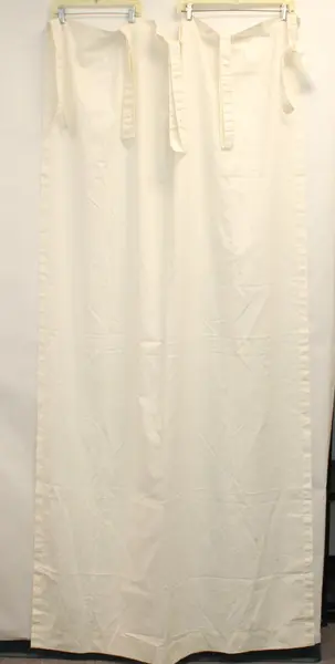 Country Curtains Set of 2 Off-White Tie-Top Curtains 40x78