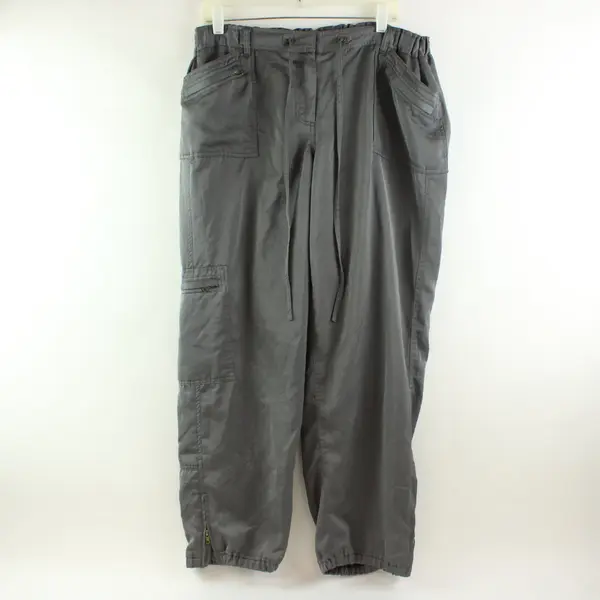 Lane Bryant Women's Gray Cargo Pants Size 16 Pre-Owned