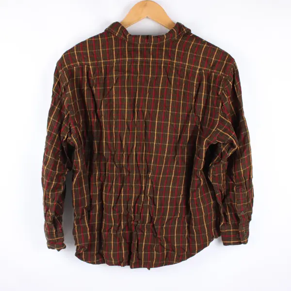 Ralph Lauren Women's Large Plaid Long Sleeve Button-Up Shirt