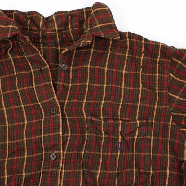 Ralph Lauren Women's Large Plaid Long Sleeve Button-Up Shirt