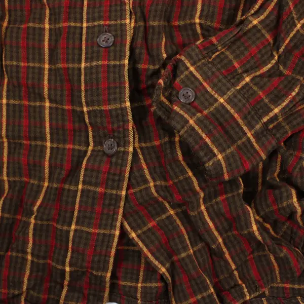 Ralph Lauren Women's Large Plaid Long Sleeve Button-Up Shirt