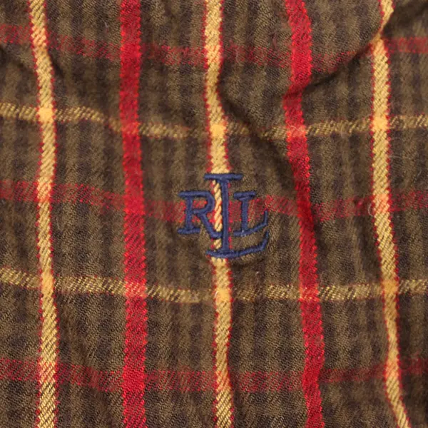 Ralph Lauren Women's Large Plaid Long Sleeve Button-Up Shirt