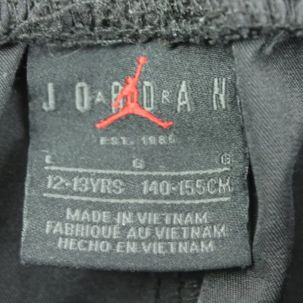 Nike Air Jordan Cargo Joggers Boys Youth Large 12-13 Black