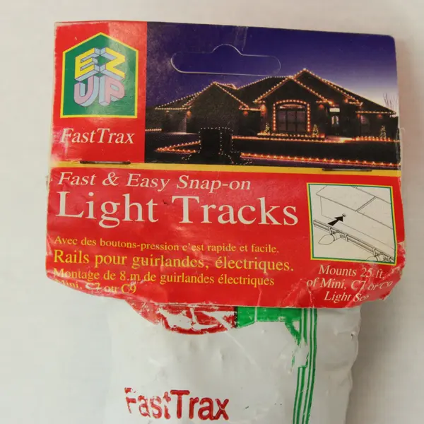 Lot of 4 E-Z UP FastTrax Snap-On Light Tracks Canopy Accessories 25 Ft Each