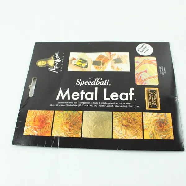 Speedball Mona Lisa Variegated Composition Metal Leaf 18 Leaves #18211