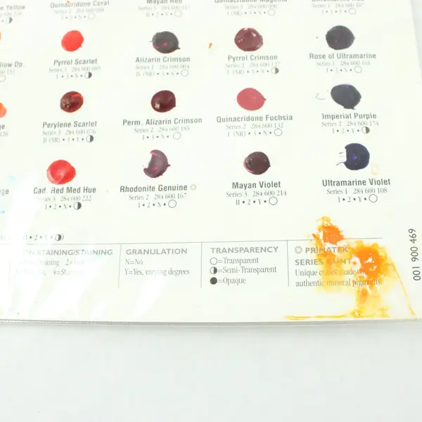 Daniel Smith Extra Fine Watercolor Dot Color Chart 238 Colors