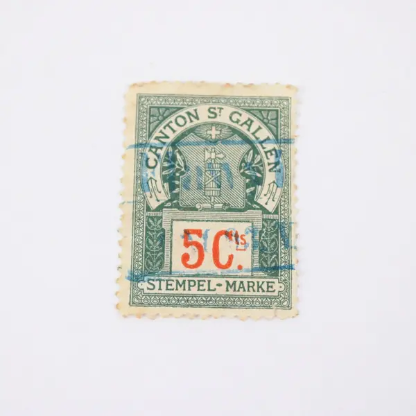 Switzerland Canton St. Gallen 50 C Revenue Stamp Stempel-Marke Used