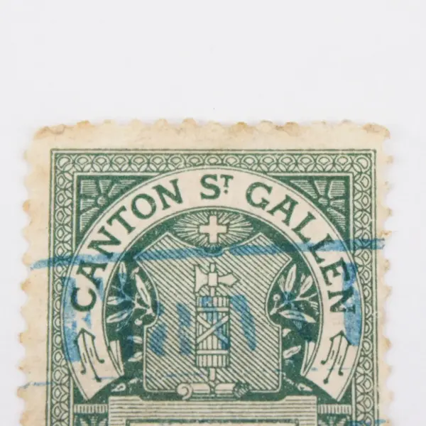 Switzerland Canton St. Gallen 50 C Revenue Stamp Stempel-Marke Used