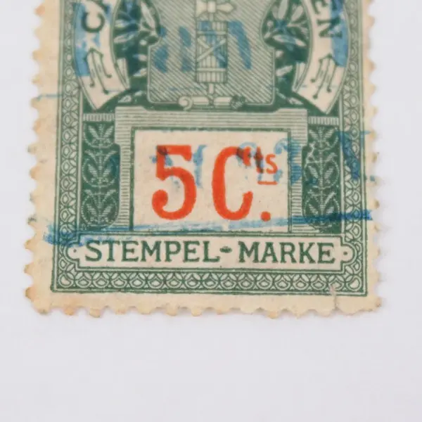 Switzerland Canton St. Gallen 50 C Revenue Stamp Stempel-Marke Used