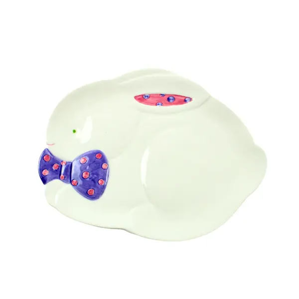 Department 56 Time to Celebrate Easter Bunny Plates Set of 2 20.87758
