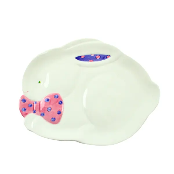Department 56 Time to Celebrate Easter Bunny Plates Set of 2 20.87758