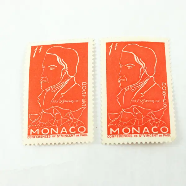 Lot of 7 Vintage 1950s Monaco Postage Stamps Mint 